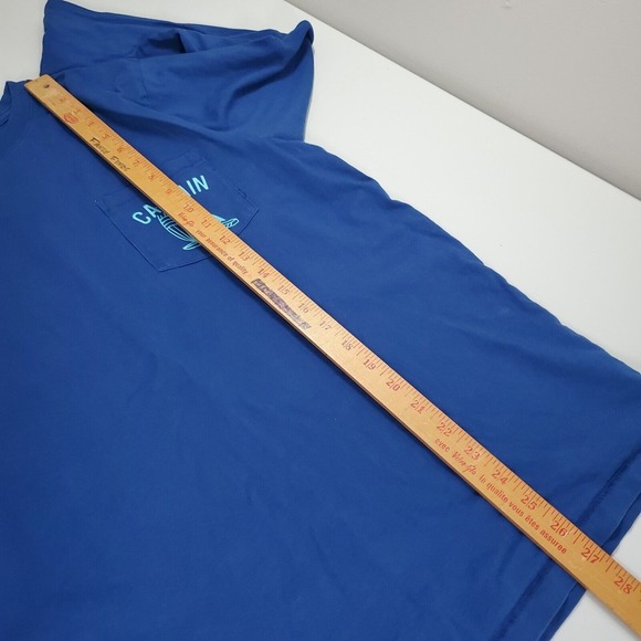 Chubbies Mens Graphic Long Sleeve Shirt Large Blue Skipper Dave Boating Casual - Picture 9 of 10